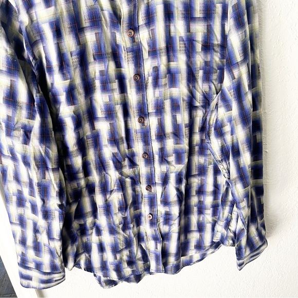 Robert Graham Shirt Men's XL Plaid Multicolor Long Sleeve Button Up 100% Cotton - Picture 3 of 8